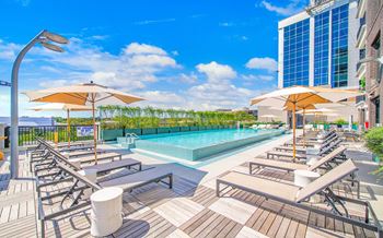 Pool Deck 1 at Deca Apartments, Greenville, SC
